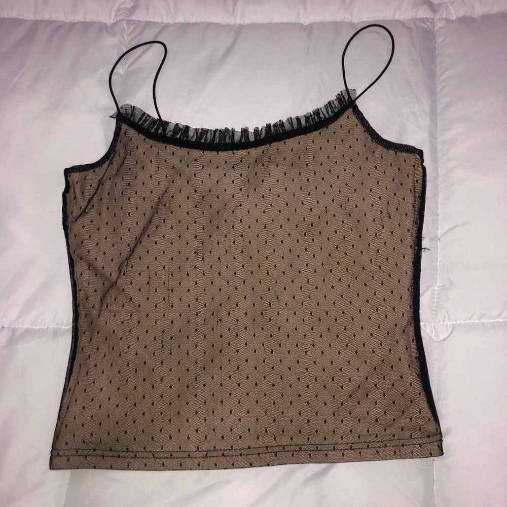black lace overlay tank!